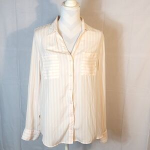 My Michelle Pink Striped Blouse